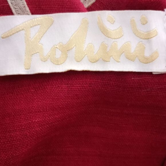 Elegant Red & Gold Floral Women's Kurti Sz.L EUC - Picture 6 of 6